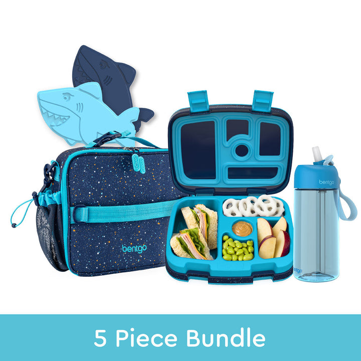 Bentgo Kids Prints Lunch 5-Piece Set with Ice Packs W9