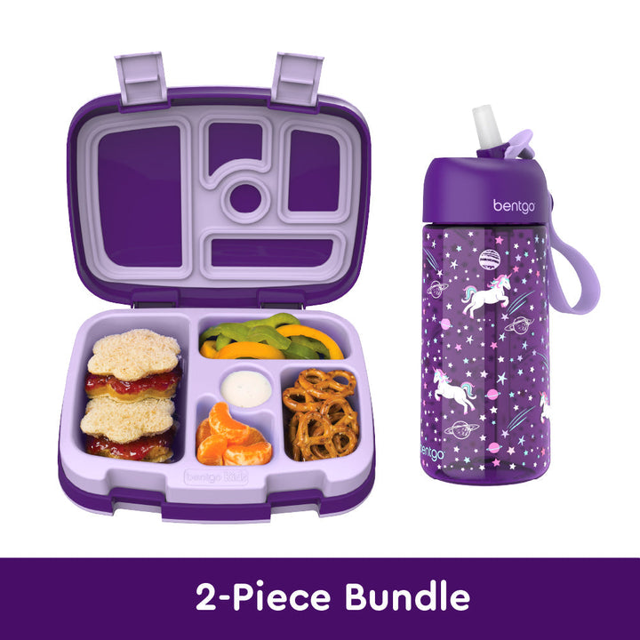 Bentgo Kids Prints Lunch Box & Water Bottle B0