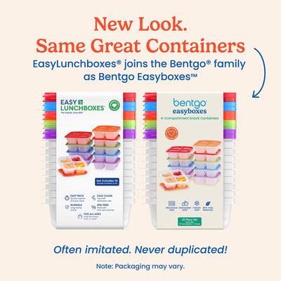 Bentgo Easyboxes 4-Compartment Snack Containers 20-Piece Set