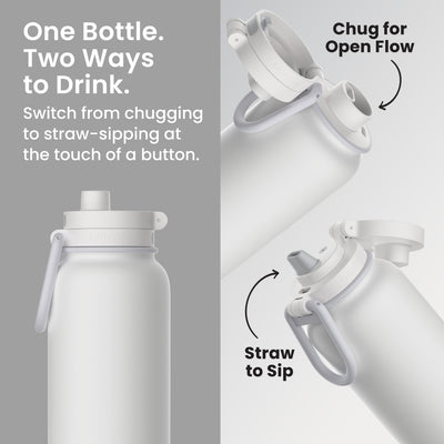 Bentgo Flip 2-in-1 Water Bottle (32 fl oz)