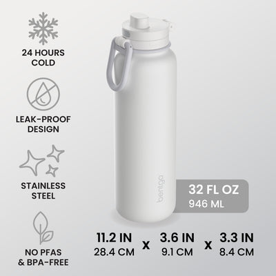 Bentgo Flip 2-in-1 Water Bottle (32 fl oz)