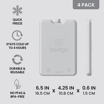 Bentgo Chillers Reusable Ice Packs (4-Pack)