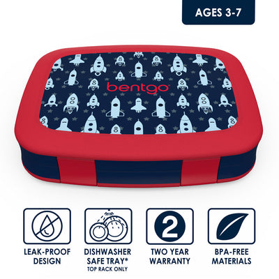 Bentgo Kids Prints Lunch Box, Lunch Bag, & Ice Packs