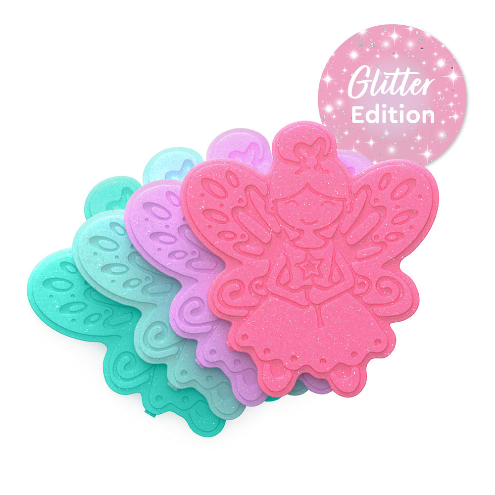 Bentgo Buddies Reusable Ice Packs (Glitter 4-Pack) - Fairies - Glitter Edition